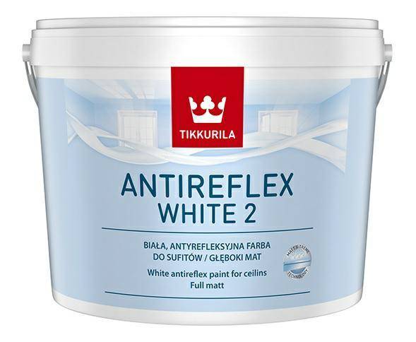 Farba do sufitow lateksowa TIKKURILA White Anti-Reflex [2] Biały mat 3l