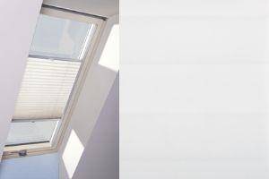 Roleta na okno dachowe OKPOL PLISOWANA P40TW 78x160 transparentna biała (C01)